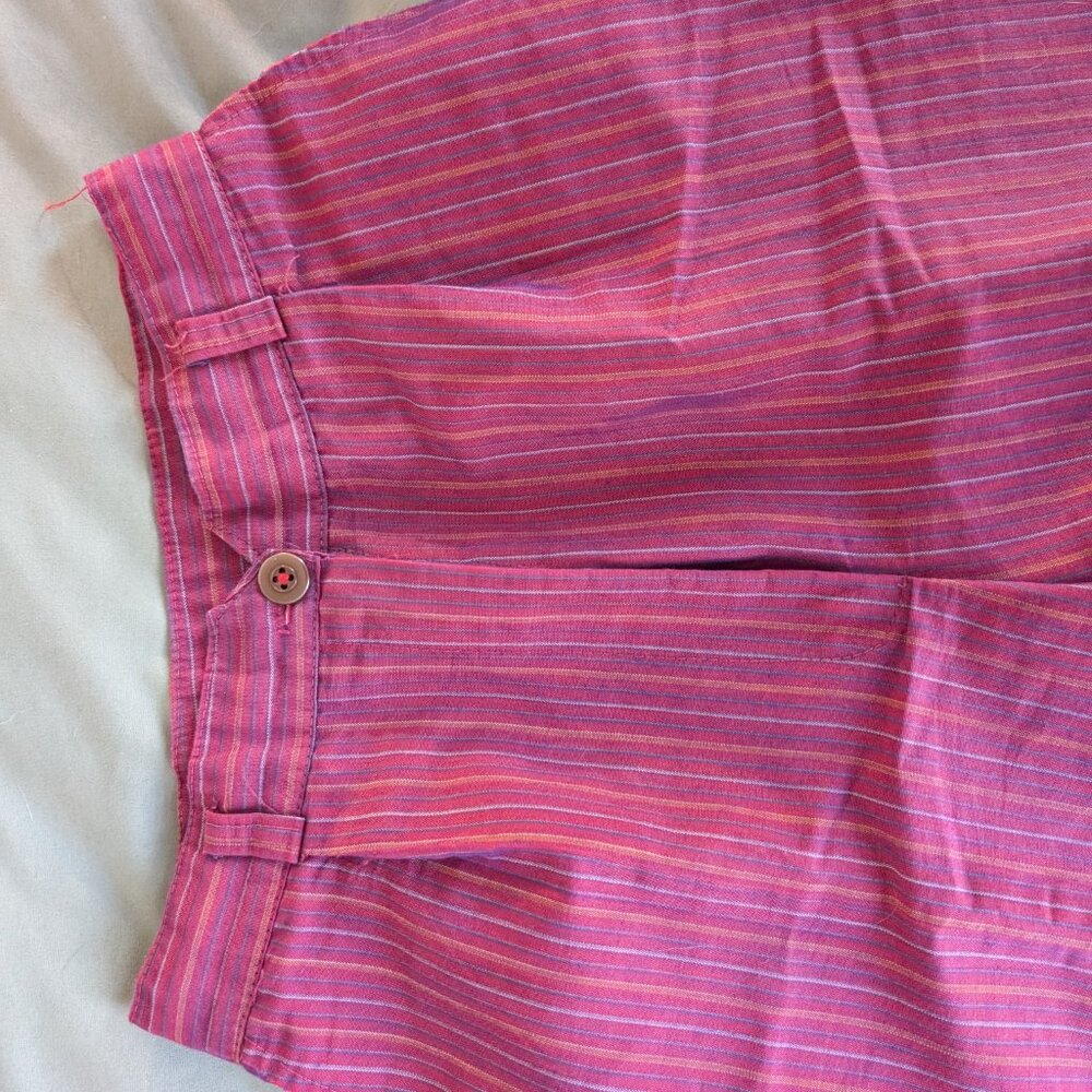 Colorful vintage taper leg high waisted trousers - Picture 2 of 2
